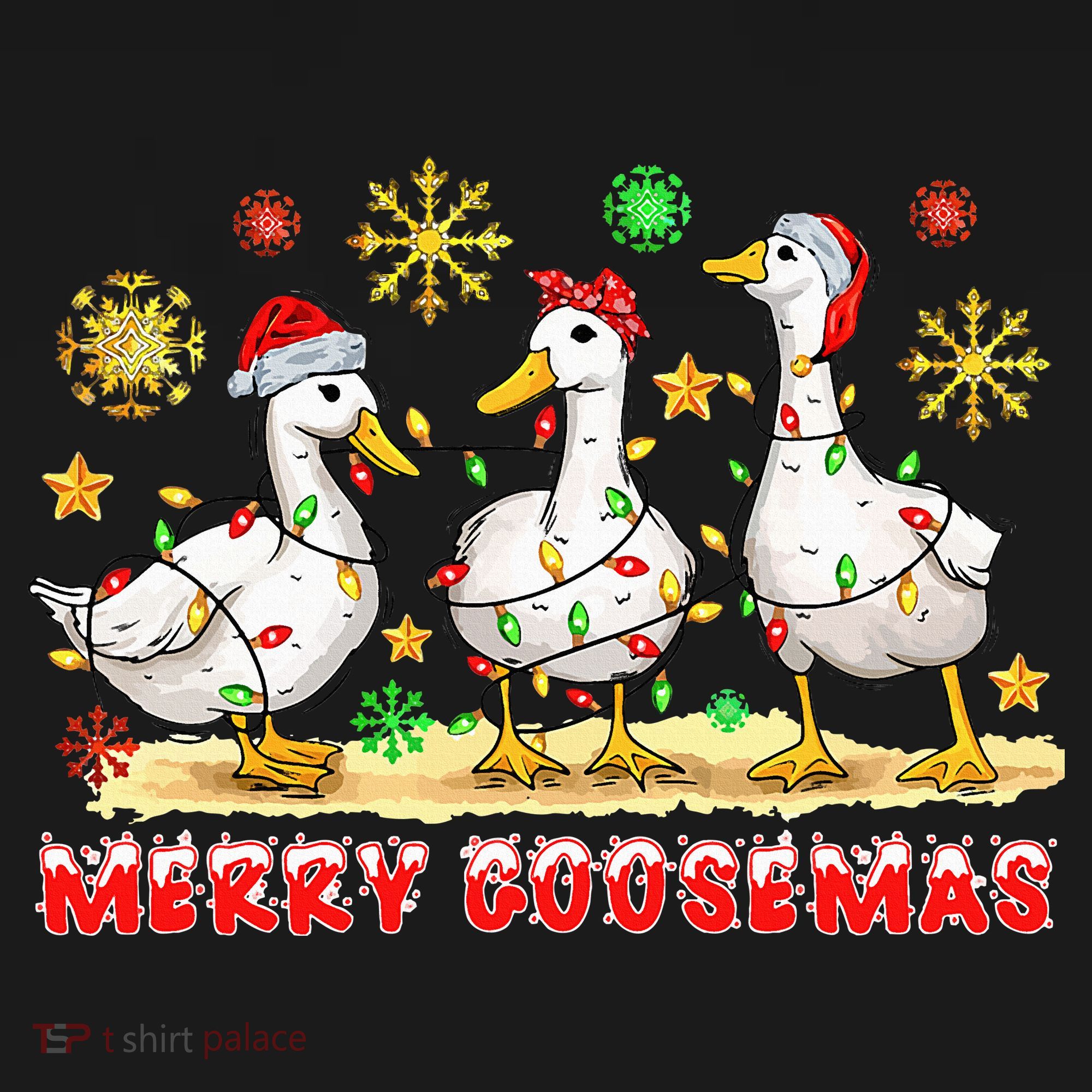 Merry Goosemas Funny Christmas Duck Silly Goose Memes Women's Hoodie