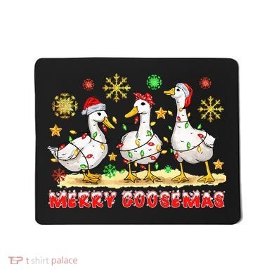 Merry Goosemas Funny Christmas Duck Silly Goose Memes Mousepad