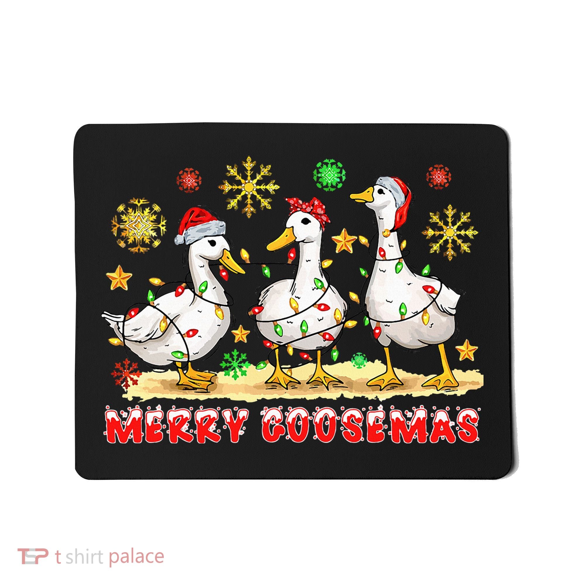 Merry Goosemas Funny Christmas Duck Silly Goose Memes Mousepad