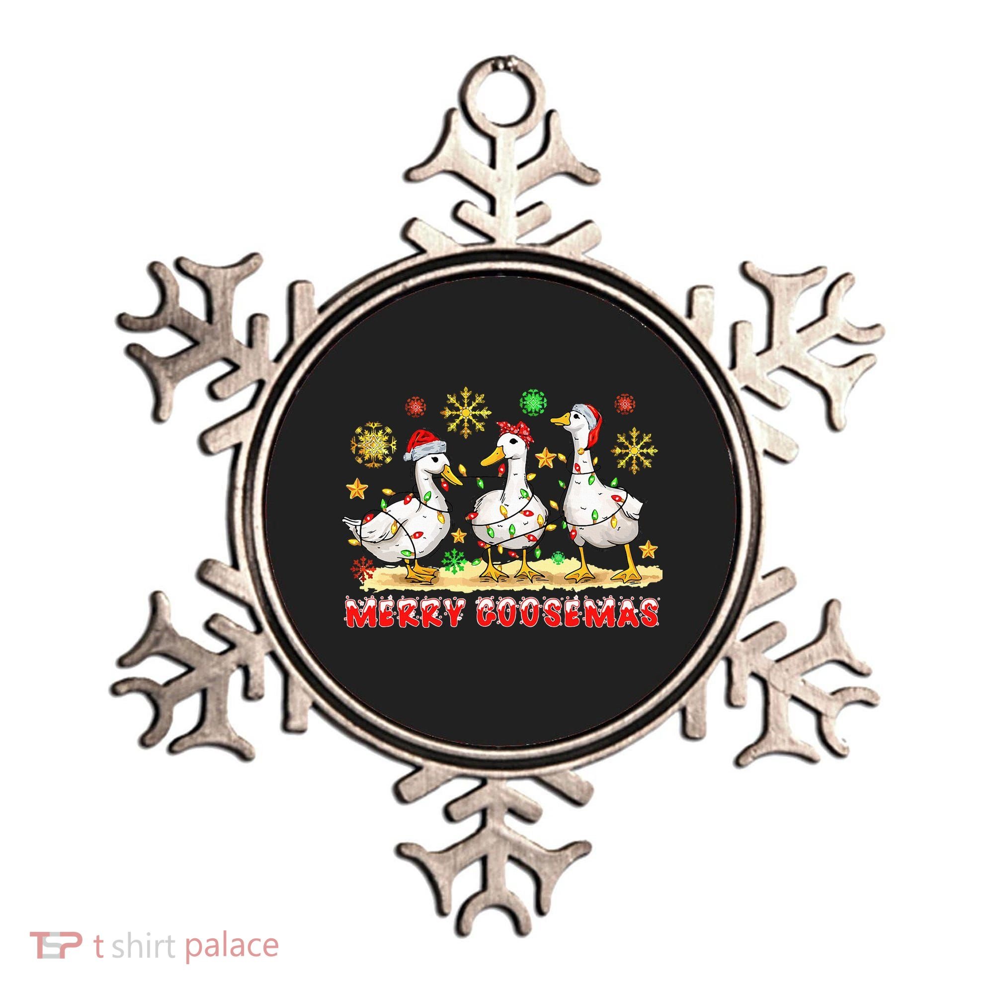 Merry Goosemas Funny Christmas Duck Silly Goose Memes Ornament