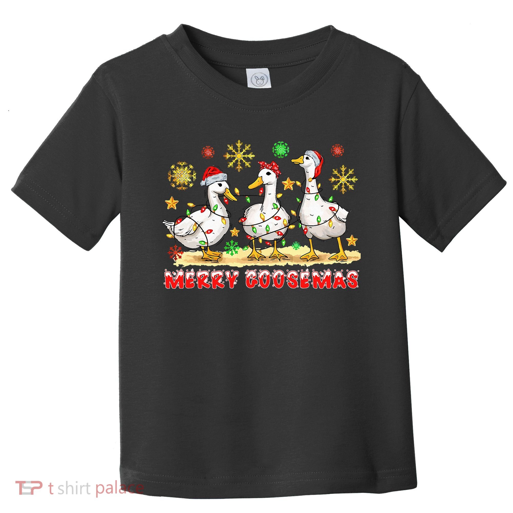 Merry Goosemas Funny Christmas Duck Silly Goose Memes Toddler T-Shirt
