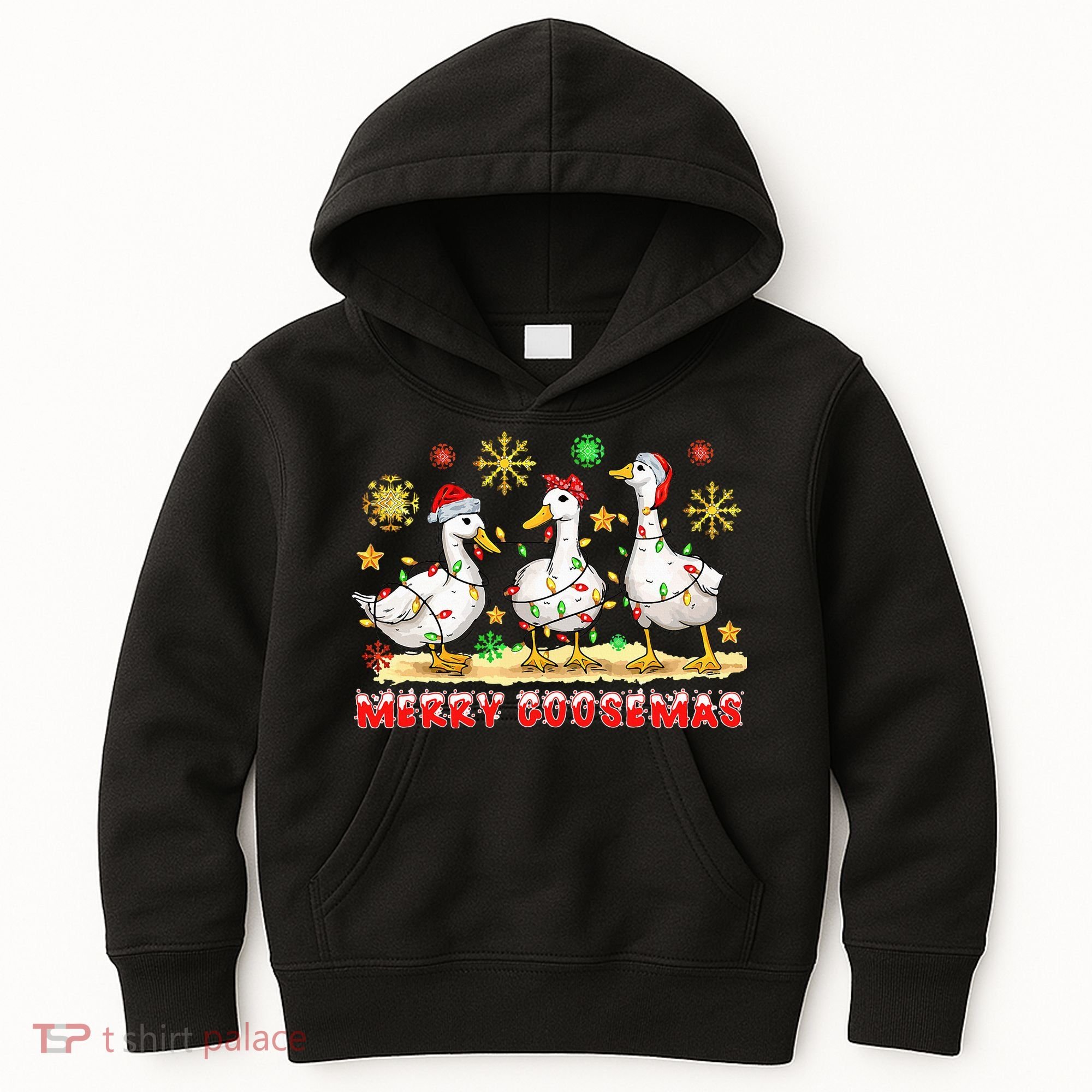 Merry Goosemas Funny Christmas Duck Silly Goose Memes Kids Hoodie