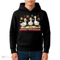 Merry Goosemas Funny Christmas Duck Silly Goose Memes Kids Hoodie thumb 4
