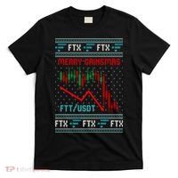 Merry Gainsmas FTX Crypto Cryptocurrency Funny Christmas Ugly Sweater T-Shirt thumb 0
