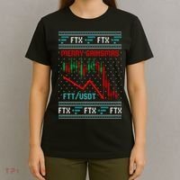 Merry Gainsmas FTX Crypto Cryptocurrency Funny Christmas Ugly Sweater T-Shirt thumb 4
