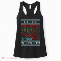 Merry Gainsmas FTX Crypto Cryptocurrency Funny Christmas Ugly Sweater Women's Tank Top thumb 0