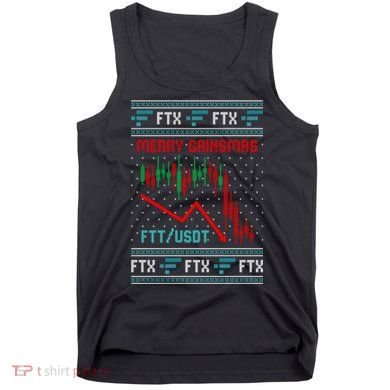Merry Gainsmas FTX Crypto Cryptocurrency Funny Christmas Ugly Sweater Tank Top