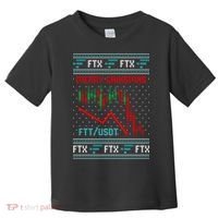 Merry Gainsmas FTX Crypto Cryptocurrency Funny Christmas Ugly Sweater Toddler T-Shirt thumb 0