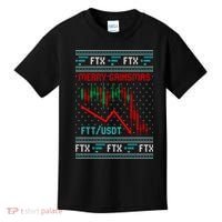 Merry Gainsmas FTX Crypto Cryptocurrency Funny Christmas Ugly Sweater Kids T-Shirt thumb 0