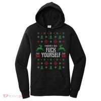 Merry Go Fuck Yourself I Funny Ugly Christmas Christmas Women's Hoodie thumb 0