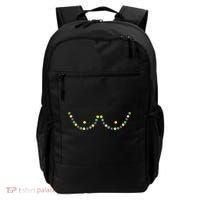 Mardi Gras Funny Beads Boobs Outline Gift Backpack thumb 0
