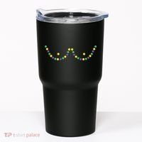 Mardi Gras Funny Beads Boobs Outline Gift Tumbler thumb 0