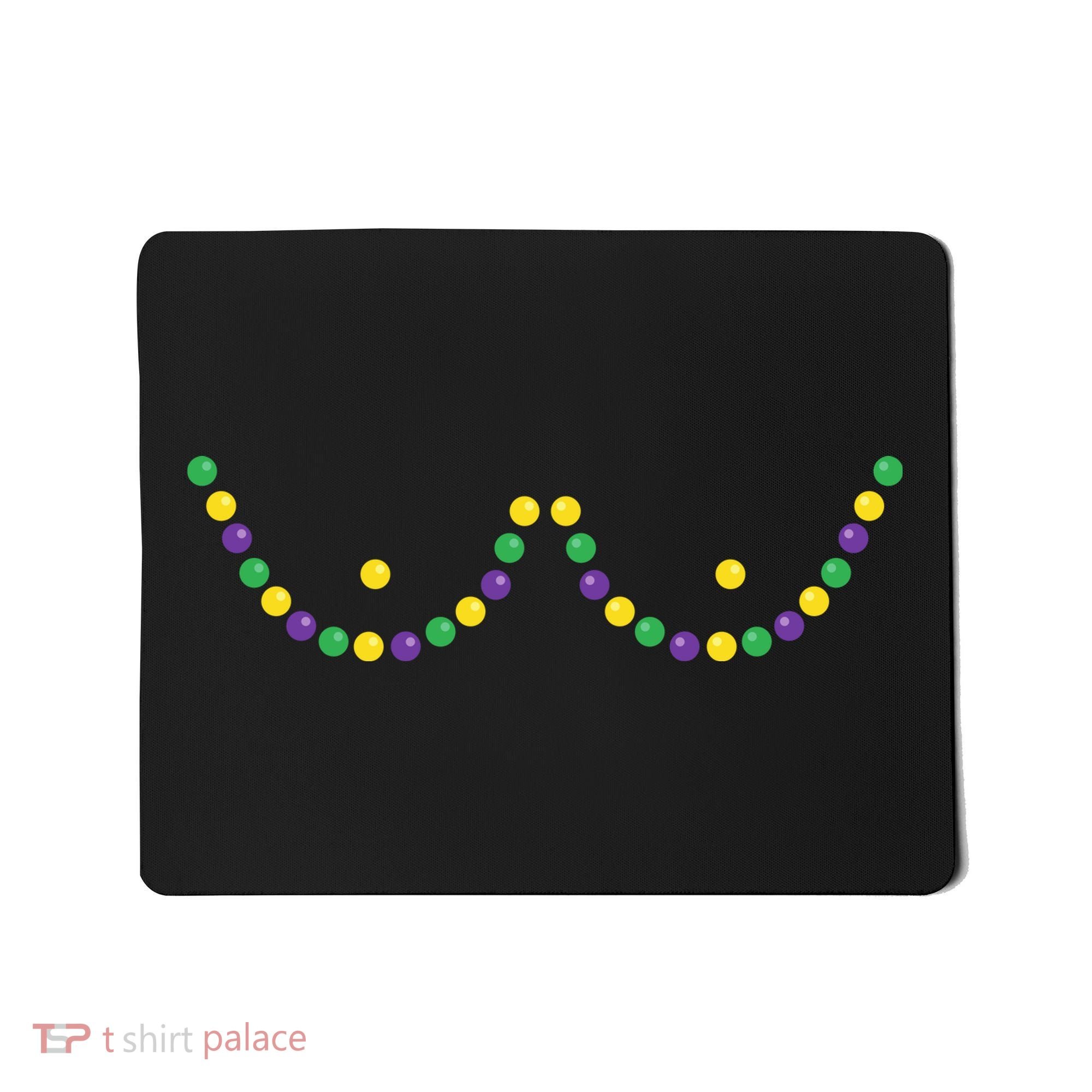 Mardi Gras Funny Beads Boobs Outline Gift Mousepad