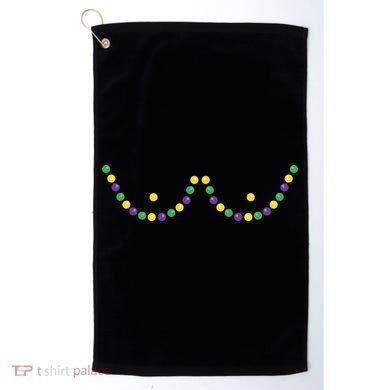 Mardi Gras Funny Beads Boobs Outline Gift Golf Towel