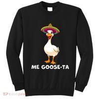 Me Gooseta Funny Goose Mexican Hat Me Gusta Spanish Puns Sweatshirt thumb 0