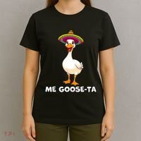 Me Gooseta Funny Goose Mexican Hat Me Gusta Spanish Puns T-Shirt thumb 4