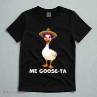 Me Gooseta Funny Goose Mexican Hat Me Gusta Spanish Puns T-Shirt thumb 5