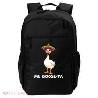 Me Gooseta Funny Goose Mexican Hat Me Gusta Spanish Puns Backpack thumb 0