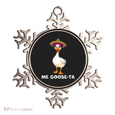 Me Gooseta Funny Goose Mexican Hat Me Gusta Spanish Puns Ornament