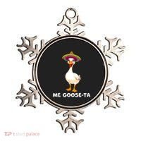 Me Gooseta Funny Goose Mexican Hat Me Gusta Spanish Puns Ornament thumb 0