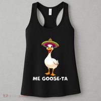 Me Gooseta Funny Goose Mexican Hat Me Gusta Spanish Puns Women's Tank Top thumb 3