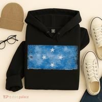 Micronesia Grunge Flag Gift Pohnpei Chuuk Yap Kosrae Hoodie thumb 4