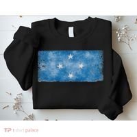 Micronesia Grunge Flag Gift Pohnpei Chuuk Yap Kosrae Sweatshirt thumb 2