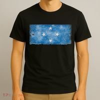 Micronesia Grunge Flag Gift Pohnpei Chuuk Yap Kosrae T-Shirt thumb 3