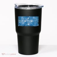 Micronesia Grunge Flag Gift Pohnpei Chuuk Yap Kosrae Tumbler thumb 0