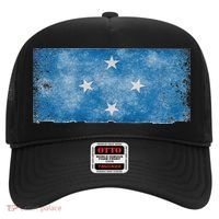 Micronesia Grunge Flag Gift Pohnpei Chuuk Yap Kosrae Hat thumb 0