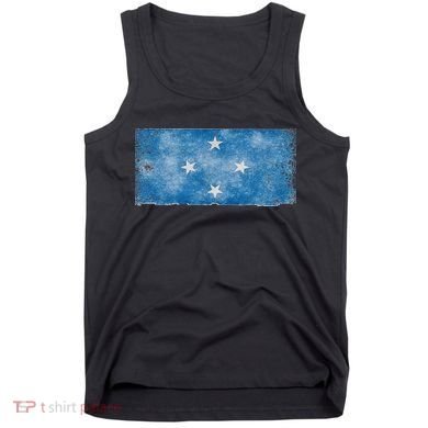 Micronesia Grunge Flag Gift Pohnpei Chuuk Yap Kosrae Tank Top