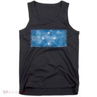Micronesia Grunge Flag Gift Pohnpei Chuuk Yap Kosrae Tank Top thumb 0