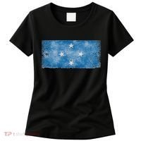 Micronesia Grunge Flag Gift Pohnpei Chuuk Yap Kosrae Women's T-Shirt thumb 0