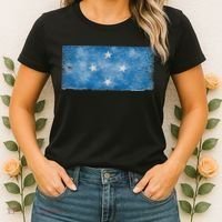 Micronesia Grunge Flag Gift Pohnpei Chuuk Yap Kosrae Women's T-Shirt thumb 2