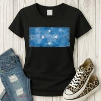 Micronesia Grunge Flag Gift Pohnpei Chuuk Yap Kosrae Women's T-Shirt thumb 3