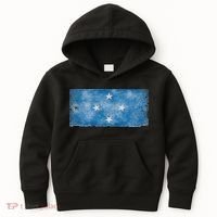 Micronesia Grunge Flag Gift Pohnpei Chuuk Yap Kosrae Kids Hoodie thumb 0