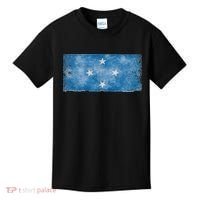 Micronesia Grunge Flag Gift Pohnpei Chuuk Yap Kosrae Kids T-Shirt thumb 0