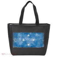 Micronesia Grunge Flag Gift Pohnpei Chuuk Yap Kosrae Tote Bag thumb 0