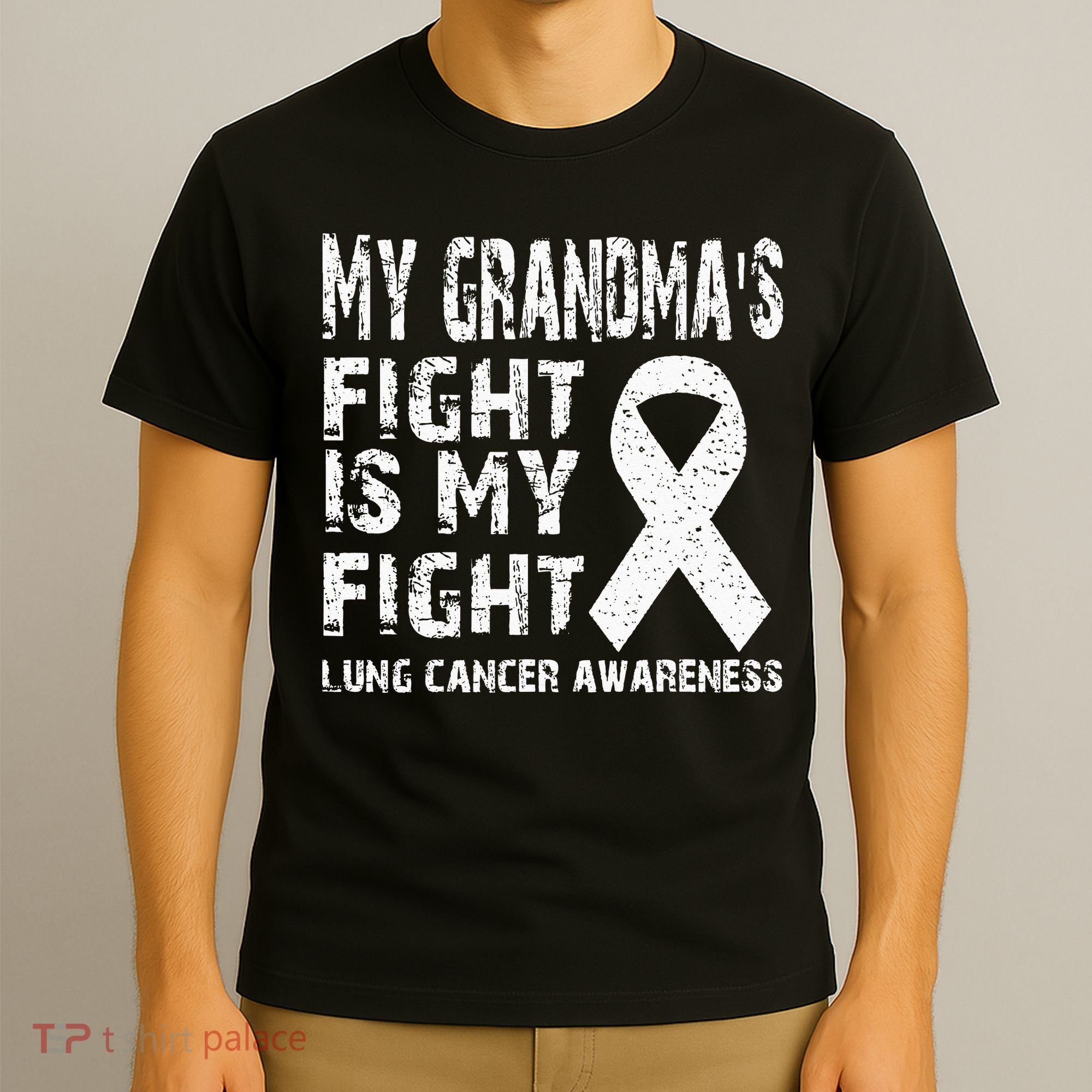 My Grandmas Fight Is My Fight Lung Cancer Awareness T-Shirt
