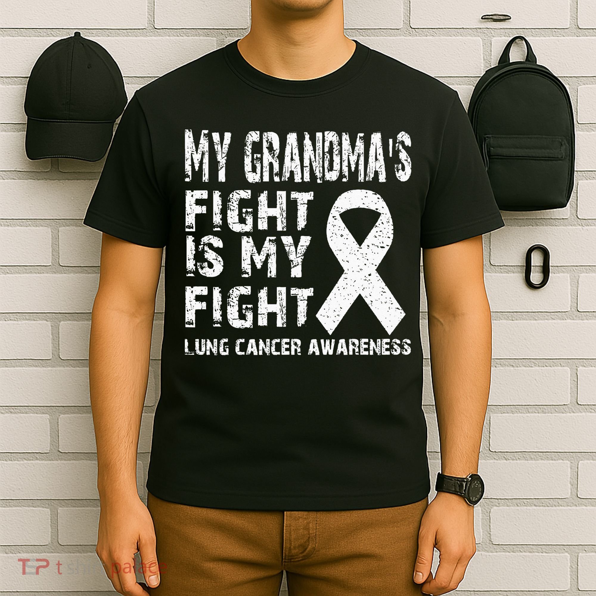 My Grandmas Fight Is My Fight Lung Cancer Awareness T-Shirt