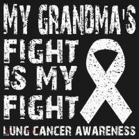 My Grandmas Fight Is My Fight Lung Cancer Awareness T-Shirt thumb 7