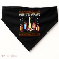 Merry Glizzmas Funny Christmas USA-Made Doggie Bandana thumb 0