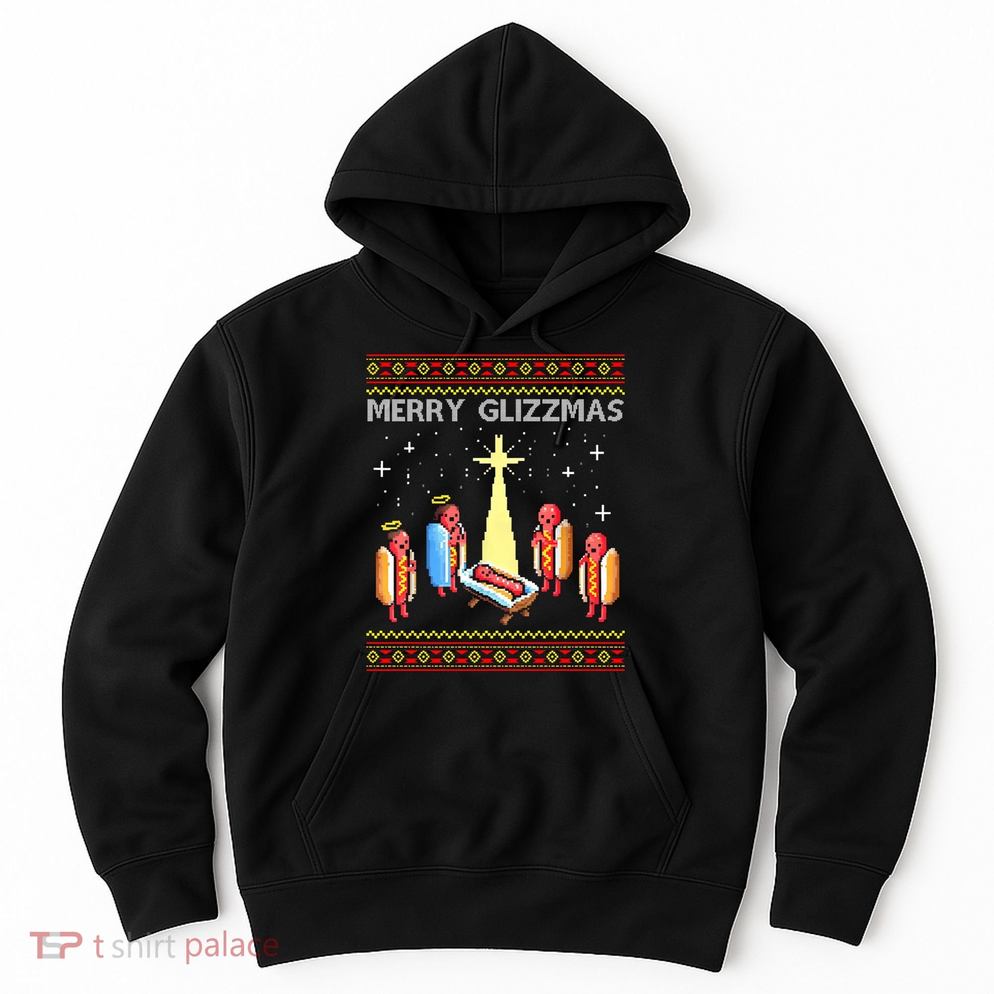 Merry Glizzmas Funny Christmas Hoodie
