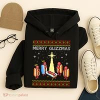 Merry Glizzmas Funny Christmas Hoodie thumb 4