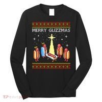 Merry Glizzmas Funny Christmas Long Sleeve Shirt thumb 0