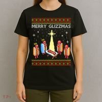 Merry Glizzmas Funny Christmas T-Shirt thumb 4