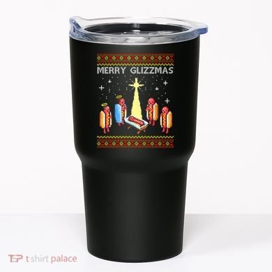 Merry Glizzmas Funny Christmas Tumbler