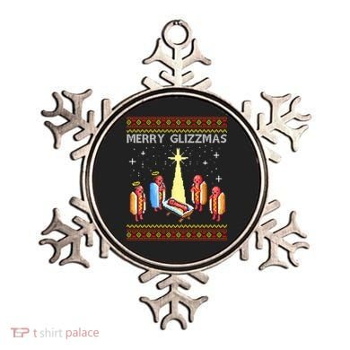 Merry Glizzmas Funny Christmas Ornament