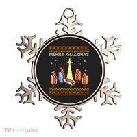 Merry Glizzmas Funny Christmas Ornament thumb 0
