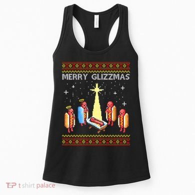Merry Glizzmas Funny Christmas Women's Tank Top